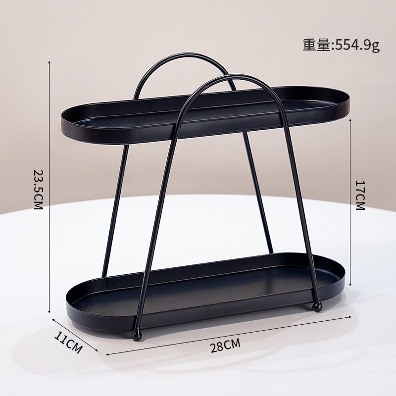 Cosmetic storage rack iron art jewelry box jewelry organizer desktop decoration ornament vanity organizer nordic style