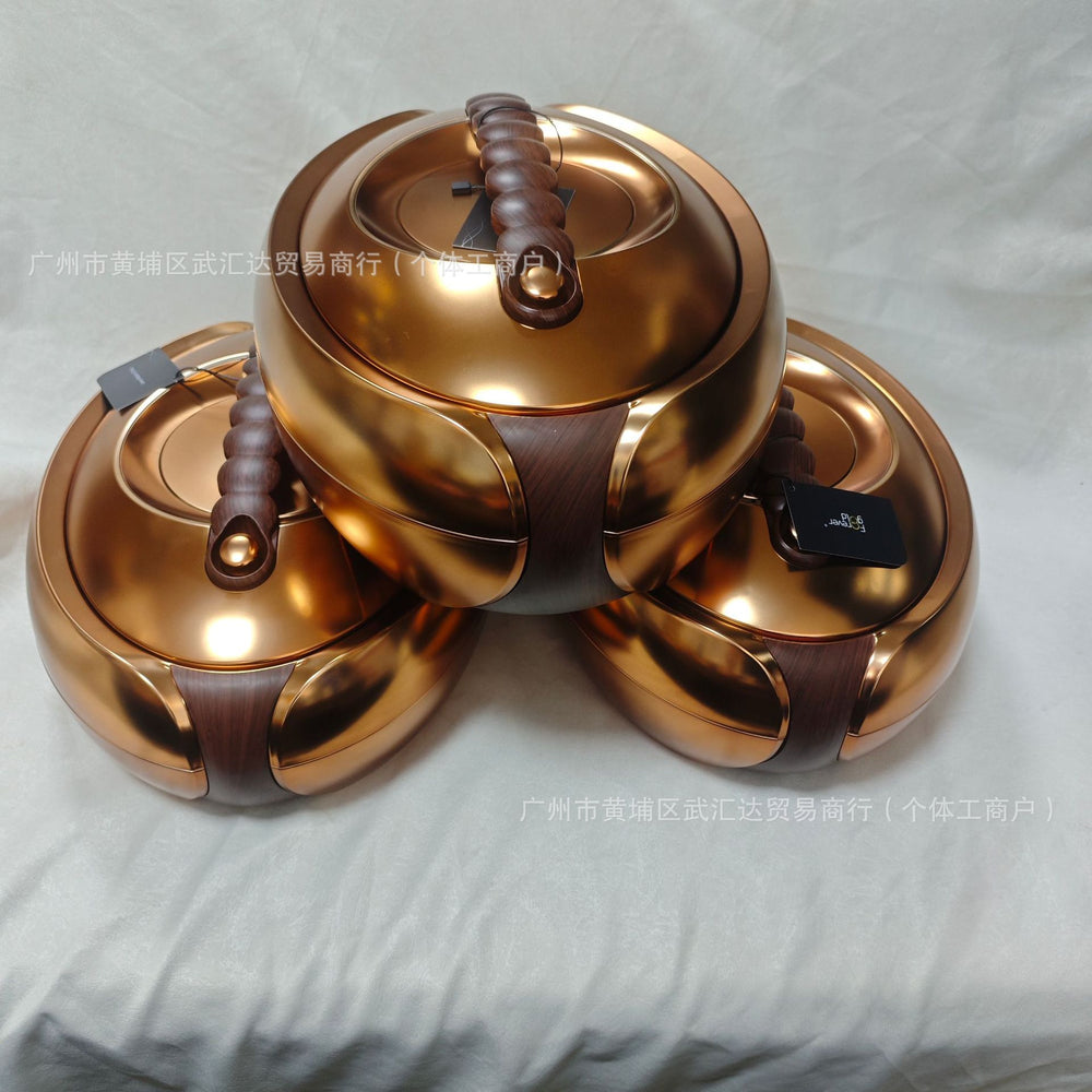Forever gold insulated lunch box 4/5/6l 3pcs high-end insulated lunch box insulated tableware cross-border direct supply