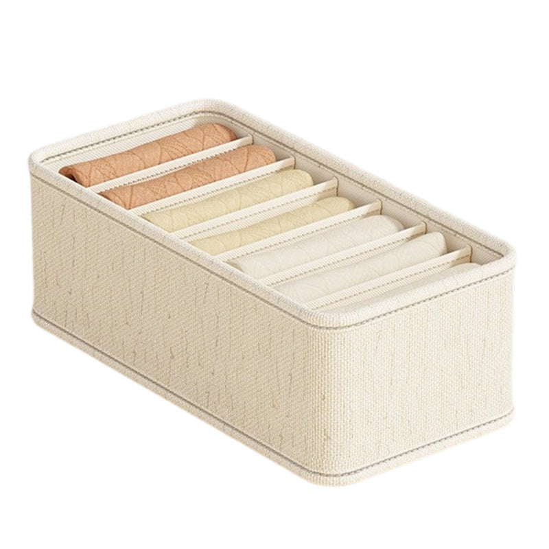 Put underwear storage box, household drawer-type grid artifact, wardrobe, underwear, socks, three-in-one finishing box, box.