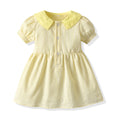 Summer boys' new export style striped bubble cotton short-sleeved shirt and overalls set, korean style children's formal wear