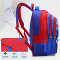 Kids' muscle design backpack - elementary school, grades 1-6, boys' cartoon backpack, breathable and lightweight