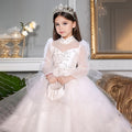 European and american style girls' dresses - princess gowns for piano recitals, hostess performances, little girl runway shows, and birthday parties - in stock