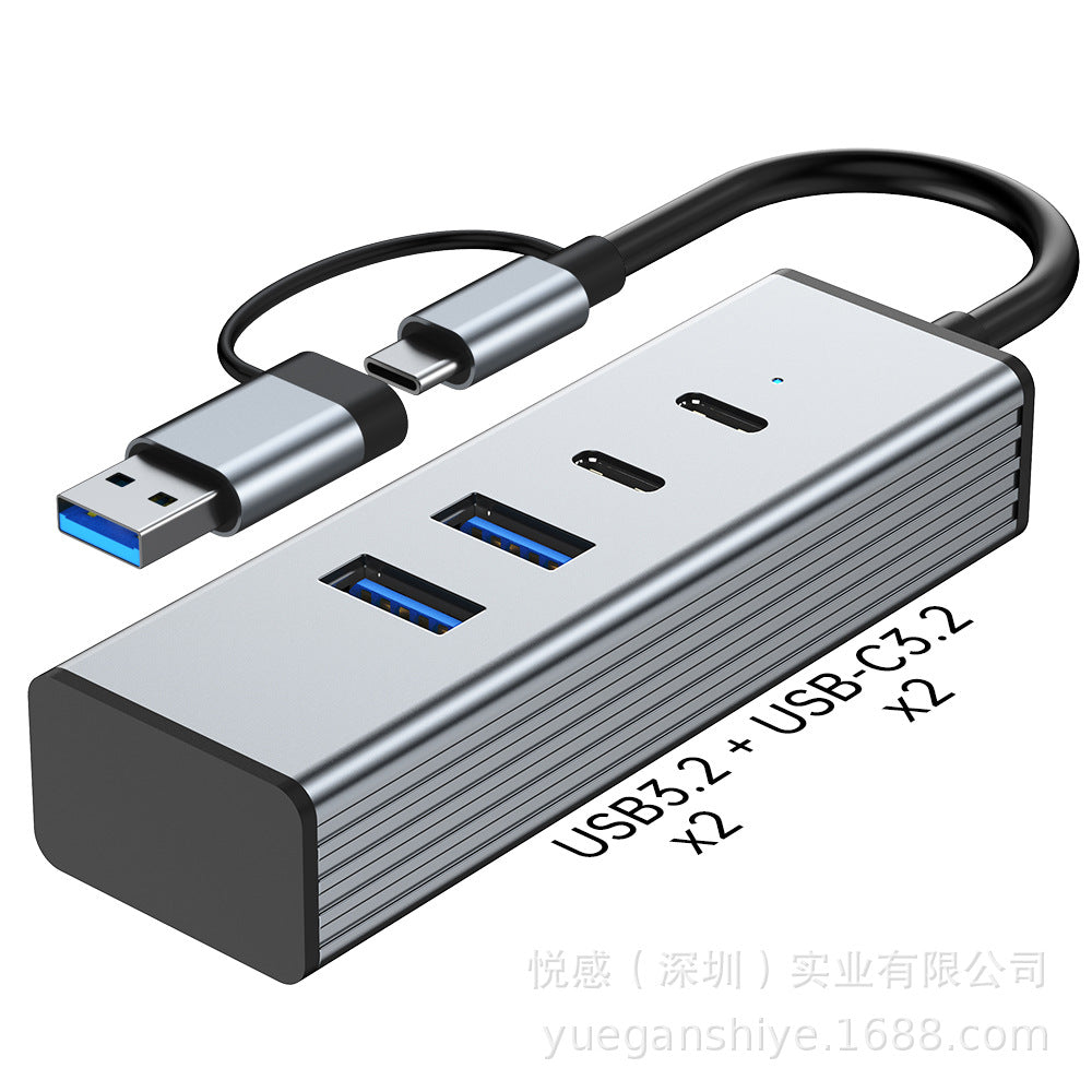 usb3.0 hub3.1 gen2 hub 10gbps laptop two-in-one splitter
