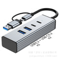 usb3.0 hub3.1 gen2 hub 10gbps laptop two-in-one splitter
