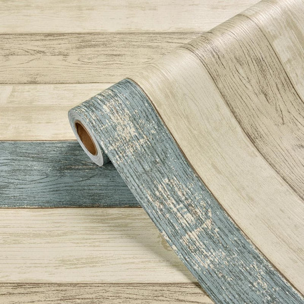 Cross-border self-adhesive retro wallpaper Mediterranean nostalgic wallpaper self-adhesive sticker room haircut shop decorative wall wholesale