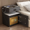 Smart bedside table with safe - all-in-one home bedside table safe, bluetooth speaker, smart home tech