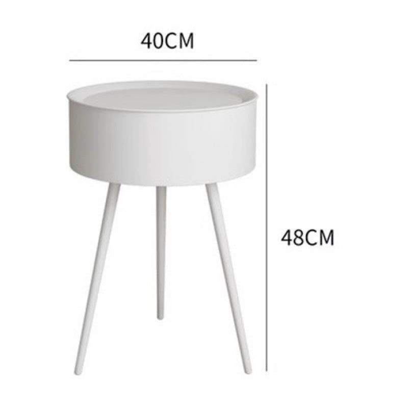 Scandinavian small round table coffee table sofa side table balcony bedroom casual rental room living room simple round small coffee table