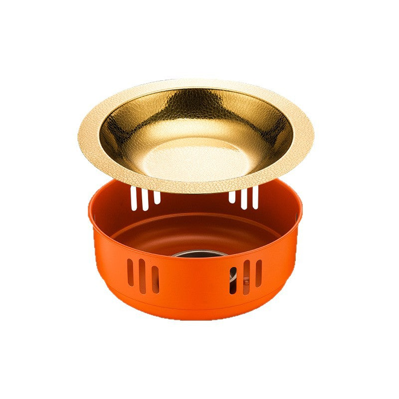 Stainless steel alcohol stove small hot pot seafood dry pot pot set for home alcohol hot pot dry pot heating stove pot
