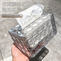 New arrivalaccessible luxury square rattan grids pattern tissue box classysense of design living room tissue box bathroom desktop spring adjustable