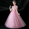 in stockkidslong wedding dress skirt puffy mesh princess skirt 3-15 years old children's clothing performance costume