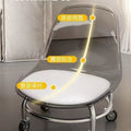 For homebackrest silent pulley low stool transparent small chair toddler kids acrylic chair universal wheel stool
