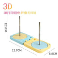 3d printed cartoon apple yarn spool double single axis home portable yarn rotating shaft holder tool