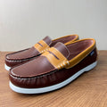 Sailboat shoes men's low-top casual leather shoes slip-on flats shoes easiest for matchtrendy lazy shoes cross-border handmade shoes real shots