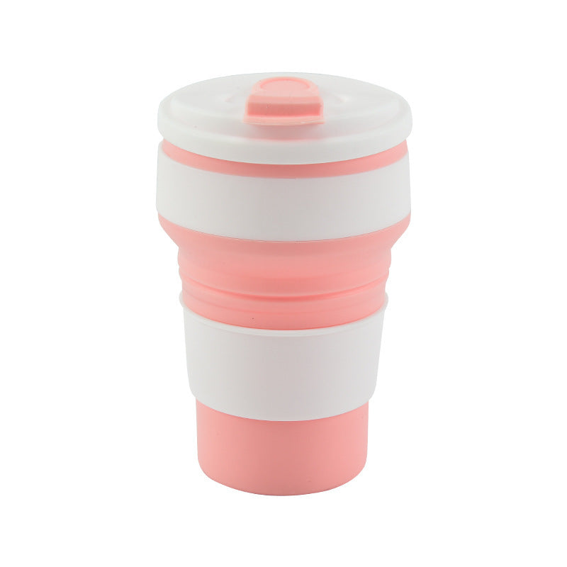 Cross-border silicone water cup travel outdoor portable folding cup easy cup high value coffee cup FCM camping