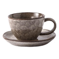 Retrostylish ceramic coffee cup and saucer kiln wind stone ceramic mug office for home afternoon tea cup