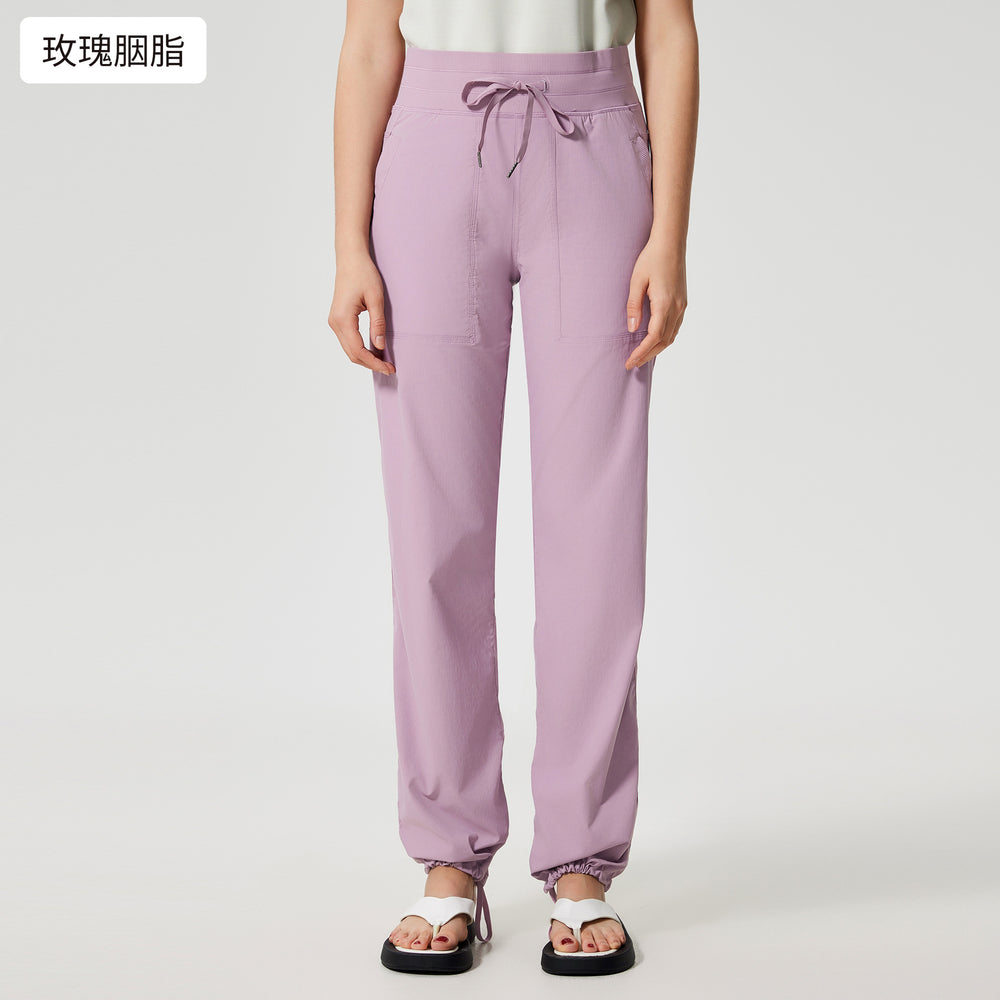Women's active pants - casual, commute, running, fitness - loose fit, versatile straight leg, quick-dry, breathable - dss071