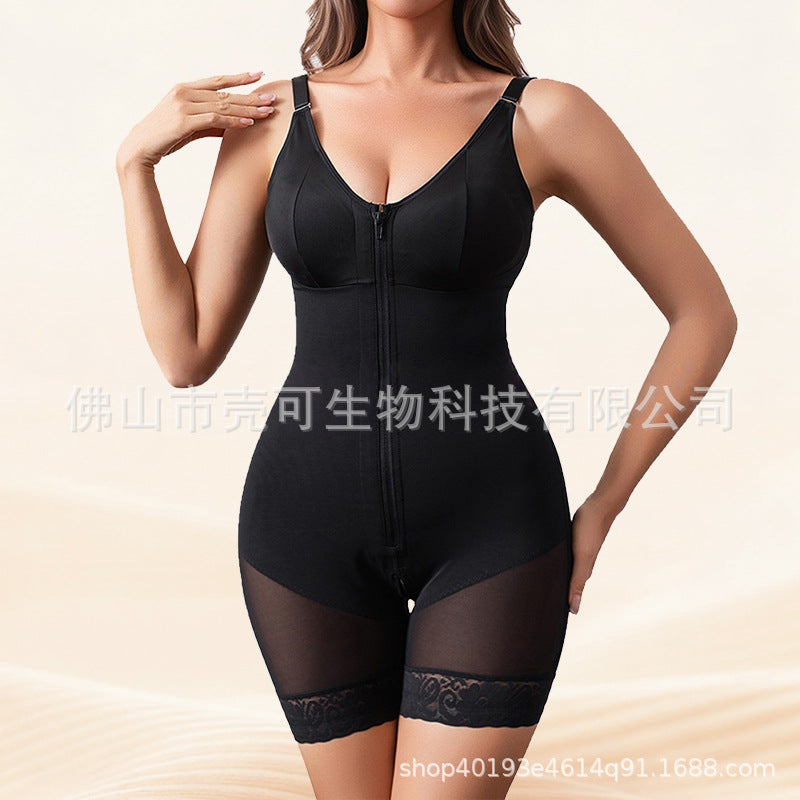European and american style women's bodysuit shapewear - powerful tummy control, waist cincher, butt lifter, body shaping, seamless mesh corset