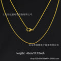 1pcs necklace men's and women's gold/copper chain link cuban necklace jewelry diy wholesale