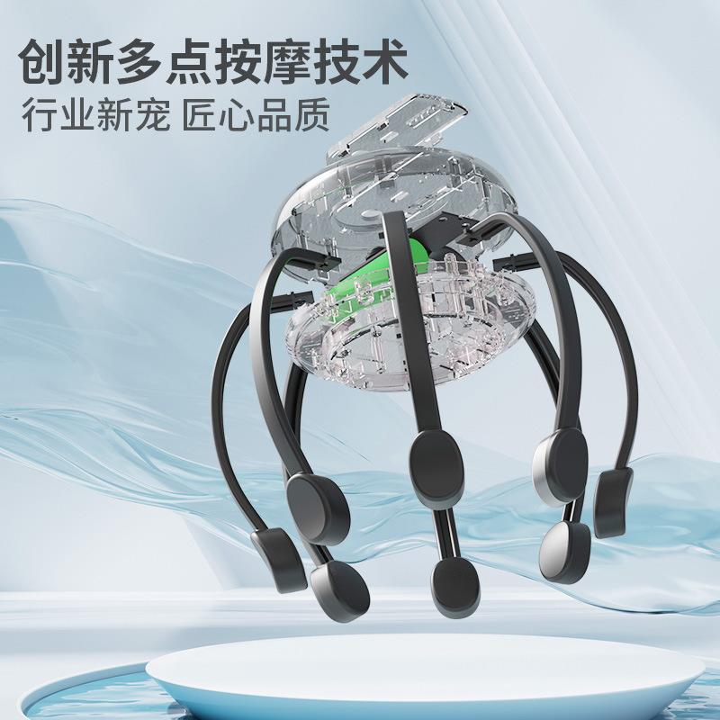 Electric octopus scalp massager - full automatic head, neck & scalp relief for tension headaches & sinus congestion