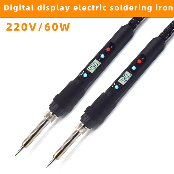 Digital display electric soldering iron set External heating type household constant temperature electric welding pen Solder gun Electronic maintenance High power welding