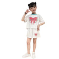 Girls' summer outfit set  new korean style chic kids summer little girl trendy fashionable children's two-piece set