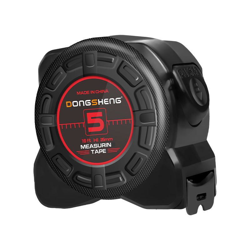 Dongsheng's new colorful self-locking steel tape measure is 3 meters, M5 meters, 7.5 meters, 10 meters, anti-drop, non-cutting hands,  box ruler.
