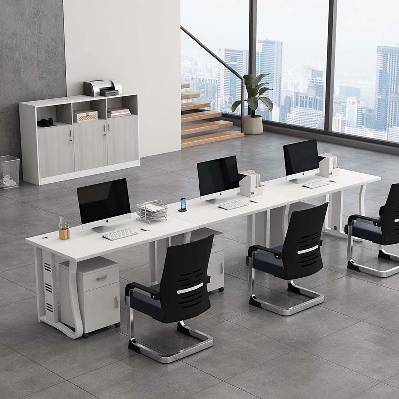 Office desk conference table office minimalist furniture modern employee computer desk workstation table and chair set