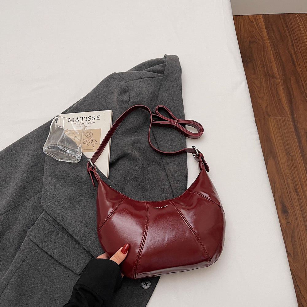 2025 new autumn/winter "maillard" style fashionable and versatile shoulder bag - commuter, niche design, crossbody bag, light luxury handbag