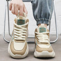 Popular men's shoes 2025 spring high-top basketball sneakers men's youth trendy brand running dad shoes to increase height
