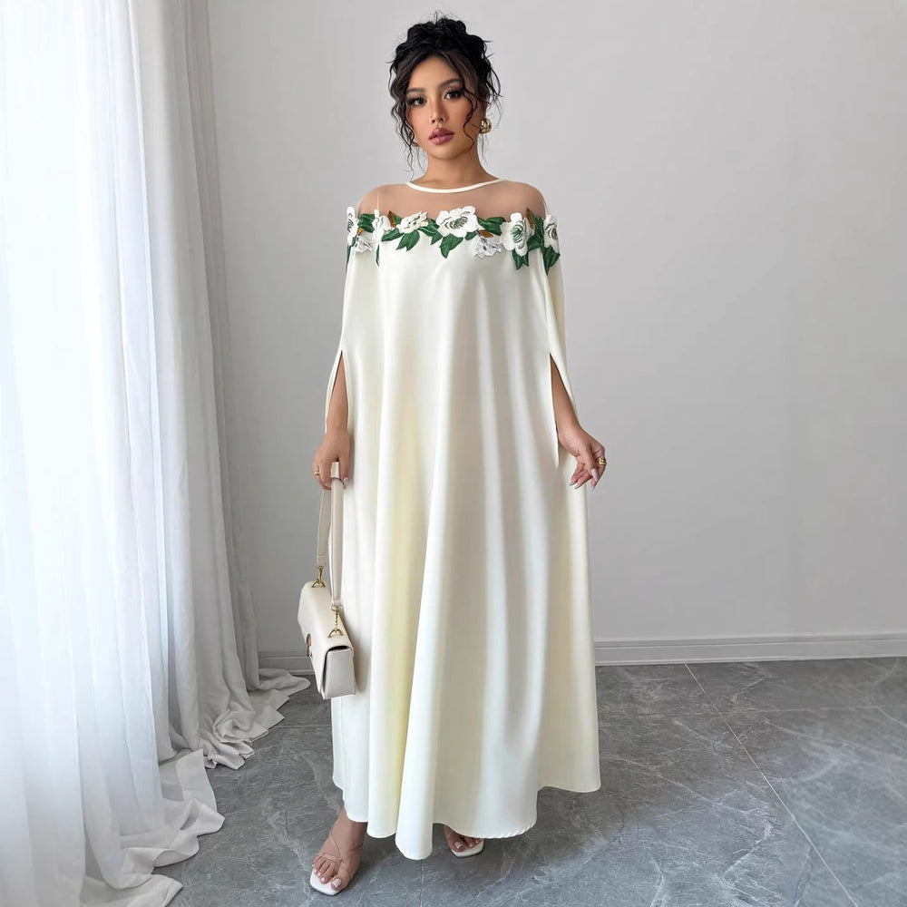 European and american cross-border women's clothing:  summer new arrivals - unique and chic floral dress, french sweet style, suitable for work and casual wear