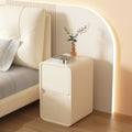 Cream bedside table, light luxury french solid wood, small, ultra-narrow, 20cm mini modern simple bedside