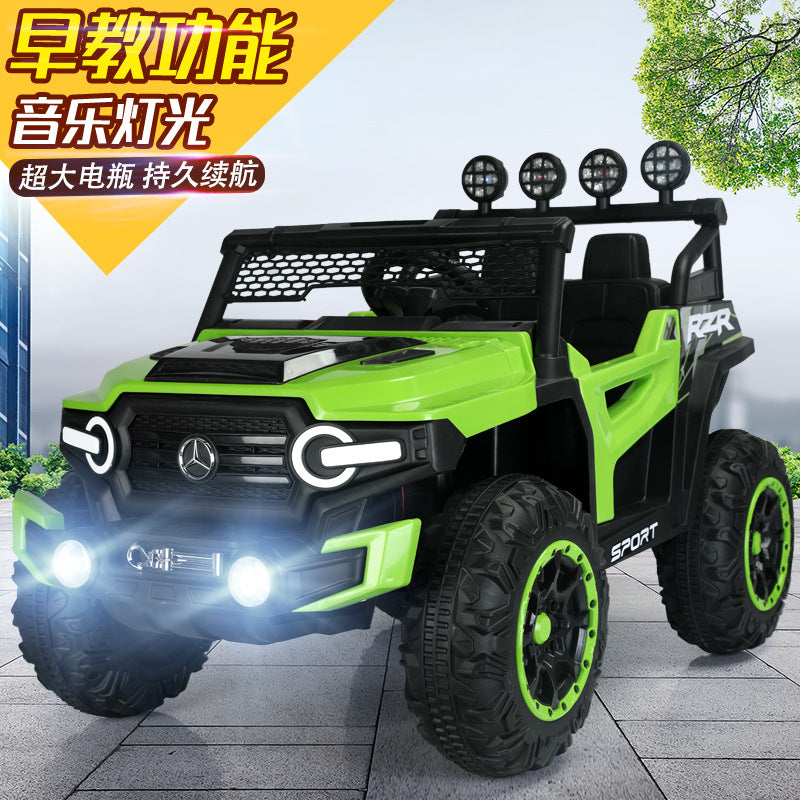 New children's electric car four-wheel enlarged four-wheel drive double seat large children's toy remote control car