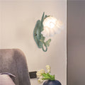 Butterfly lantern wall lamp - french retro style - living room, bedroom, bedside wall sconce - exquisite lacquered iron art