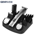Electric hairdressing set five-in-one digital display washable electric clipper usb charging professional oil head carving push cross-border