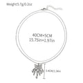 Wholesale unique necklace designs: european & american cross-border autumn/winter jewelry, women's diamond-accented light luxury korean-style ins sweater necklace