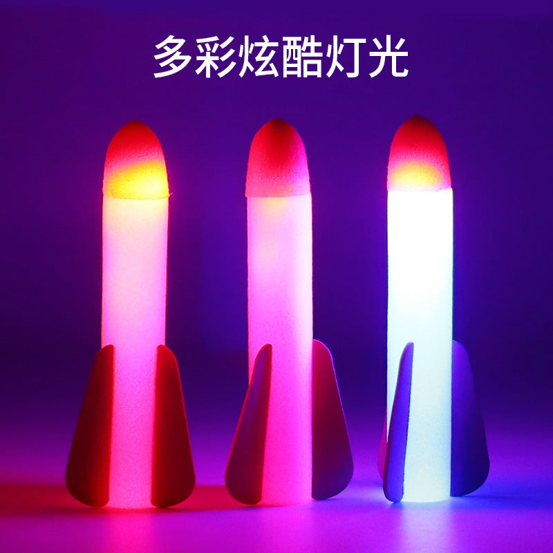 Dropshipping skyrocket foot pedal toy - light-up rocket launcher interactive flying park outdoor street vendor toy