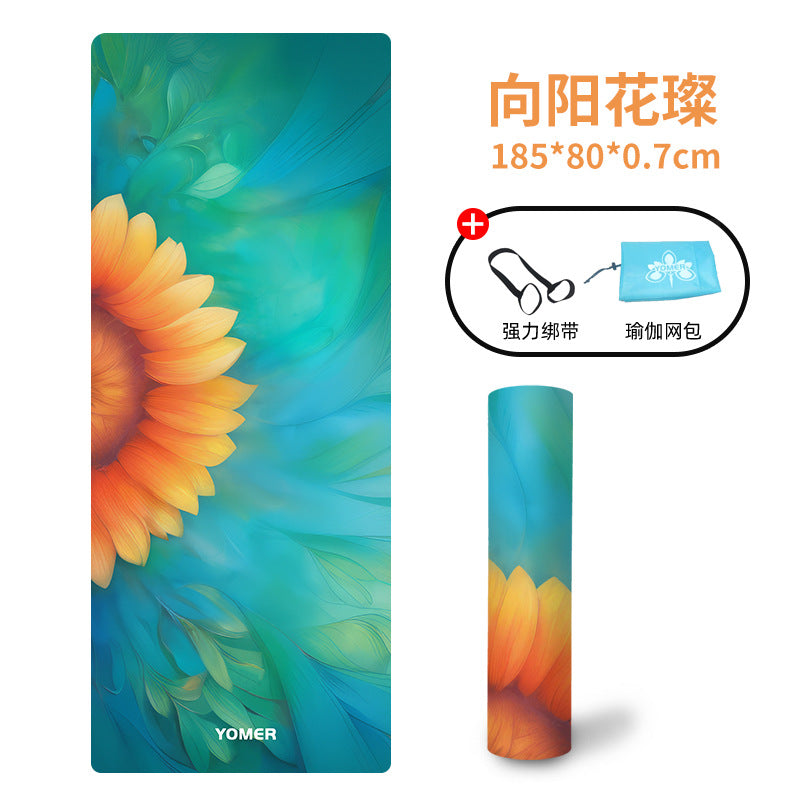 2024 new high-value yoga mat - non-slip, women's, extra wide 80cm, fitness shock absorption, thickened, soundproof yoga mat - tpe
