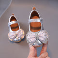 New girls' leather shoes princess shoes baby flats spring and autumn children's leather shoes soft sole baby girl square toe shoes low-cut shoes