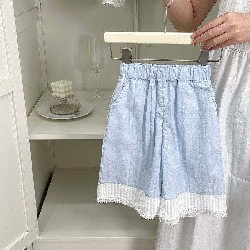 Girls' summer outfit  new sleeveless kids' chic summer set for girls: wide-leg pants and tank top fashion two-piece set