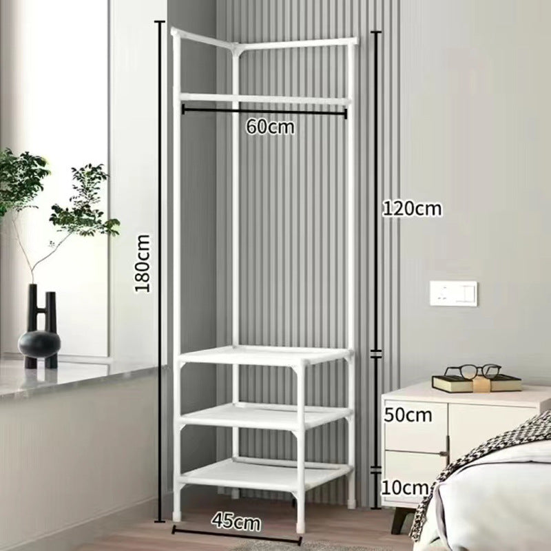 Corner simple coat rack floor bedroom bedside storage rack corner storage rack modern casual clothes rack