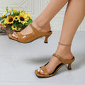 summer new arrival: plus-size women's casual comfortable french chic style fashionable high heels for wholesale (export)