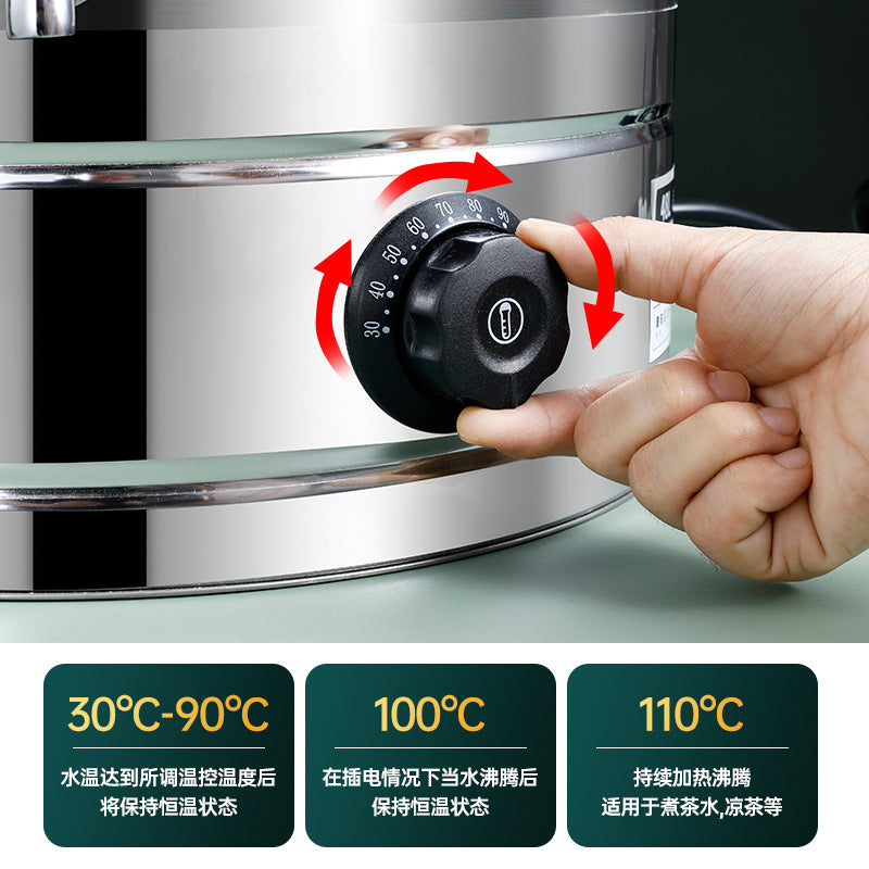Stainless steel thermal insulation bucket commercial heating water bucket large capacity large bucket electric hot water bucket confinement boiled mugwort bucket