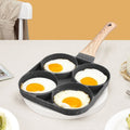 Medical stone hamburger pot internet celebrity hot-selling for home kitchen omelette pot four-hole breakfast pot all-in-one die-cast steak frying pan