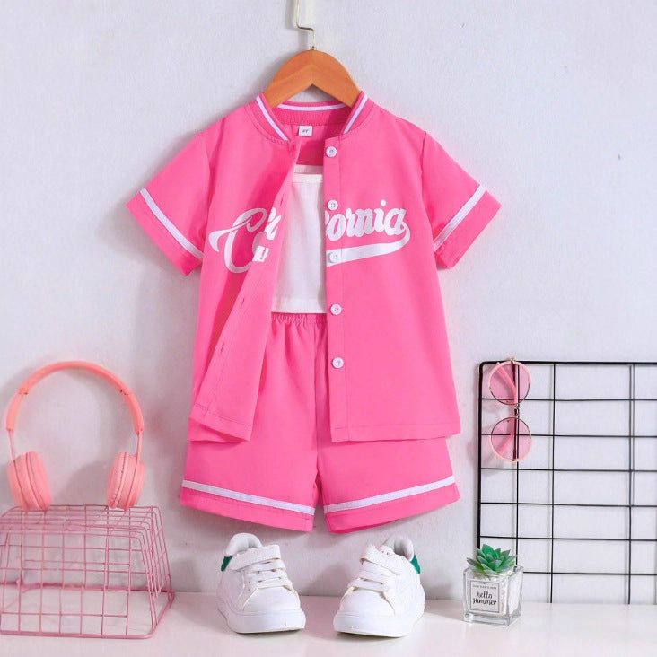new arrival casual girls' three-piece set - direct from the manufacturer
