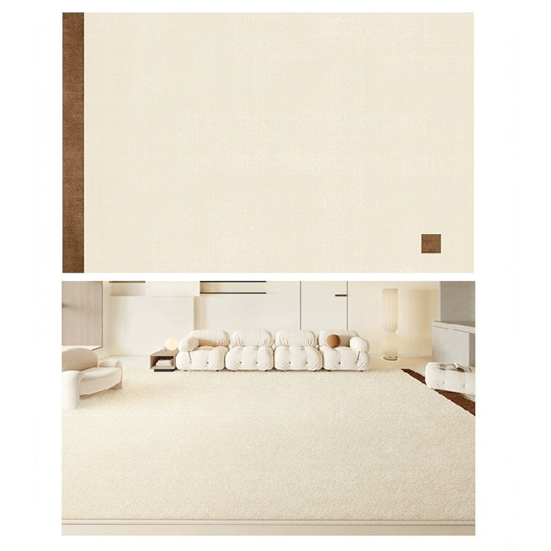 Carpet living room  new bedside bedroom light luxury high-end cream style room floor mat thick no-wash and wipeable