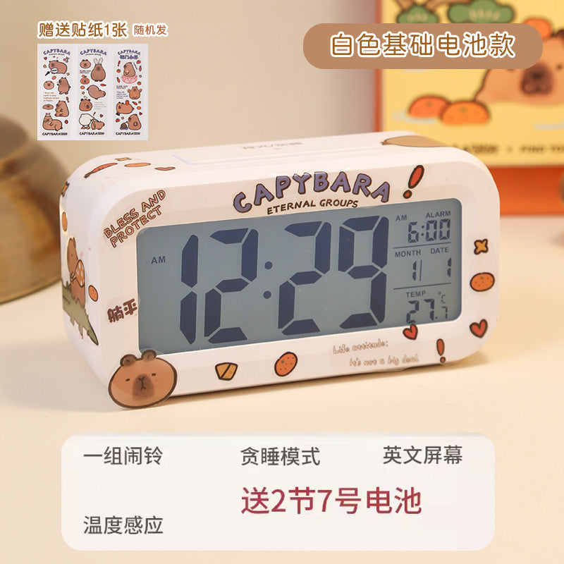 Alarm clock - student bedroom essential: wake-up wonder, desktop clock, creative smart digital hour clock for middle school students and kids