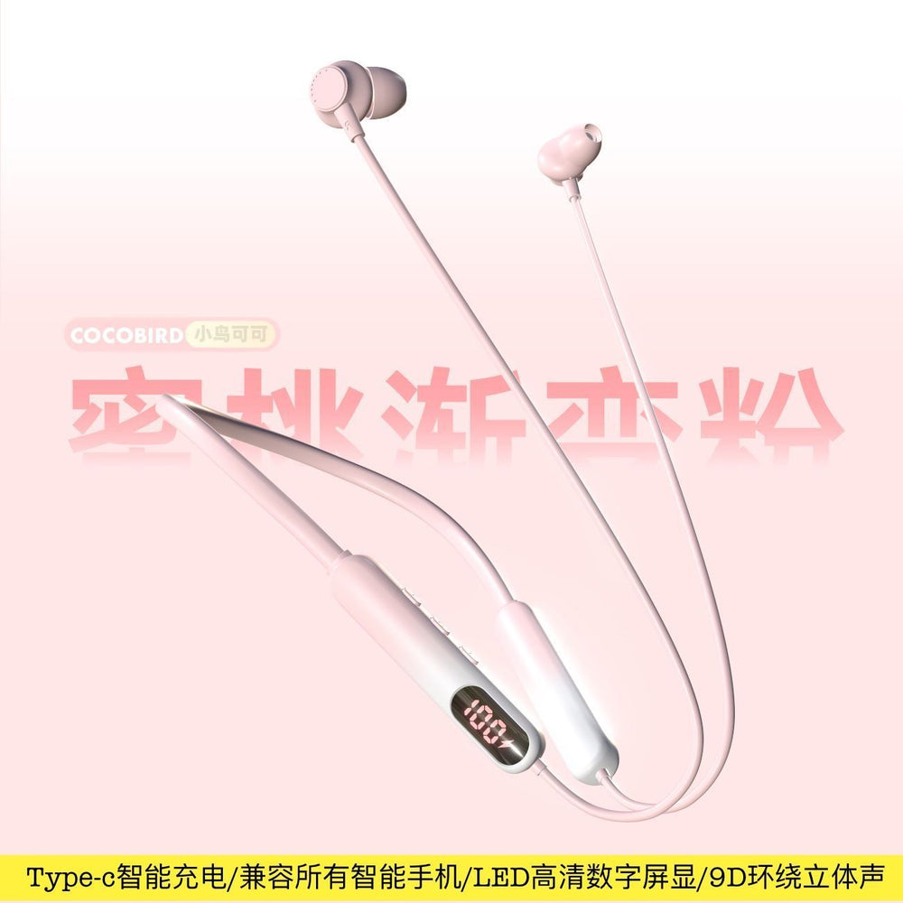 New wireless neckband bluetooth headphones - gaming, sports, noise cancellation, ultra-long standby, card slot, universal compatibility