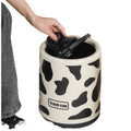 High-style trash can for home use, suitable for living rooms. modern, minimalist, and subtly luxurious design. features a swing-top lid and a straight-sided body. ideal for kitchens and bathrooms. new paper basket design