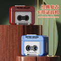 New mini retro cassette player - plays music & recordings, fun music box, compact & portable, hanging ornament