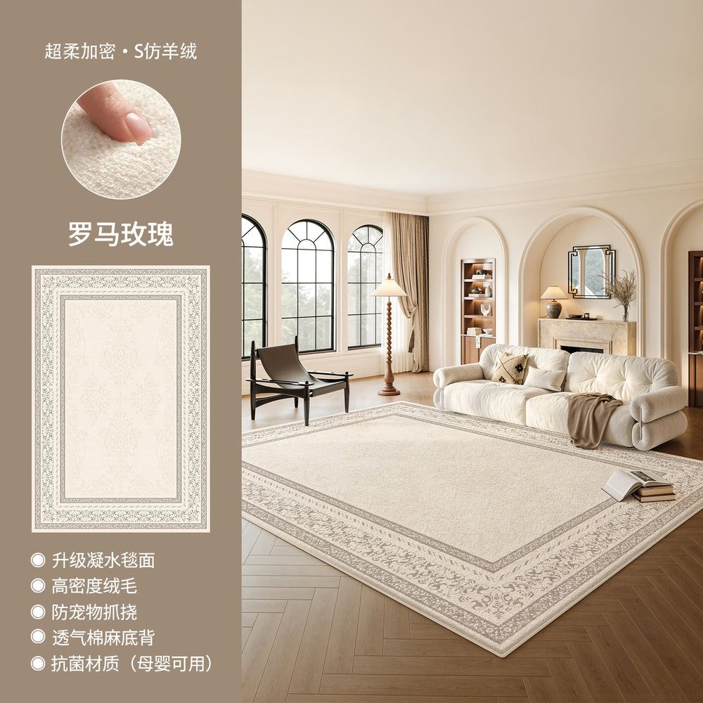 Persian-style carpet, new thickened home carpet for living room, waterproof and easy-care floor mat for bedroom, wholesale and customization available